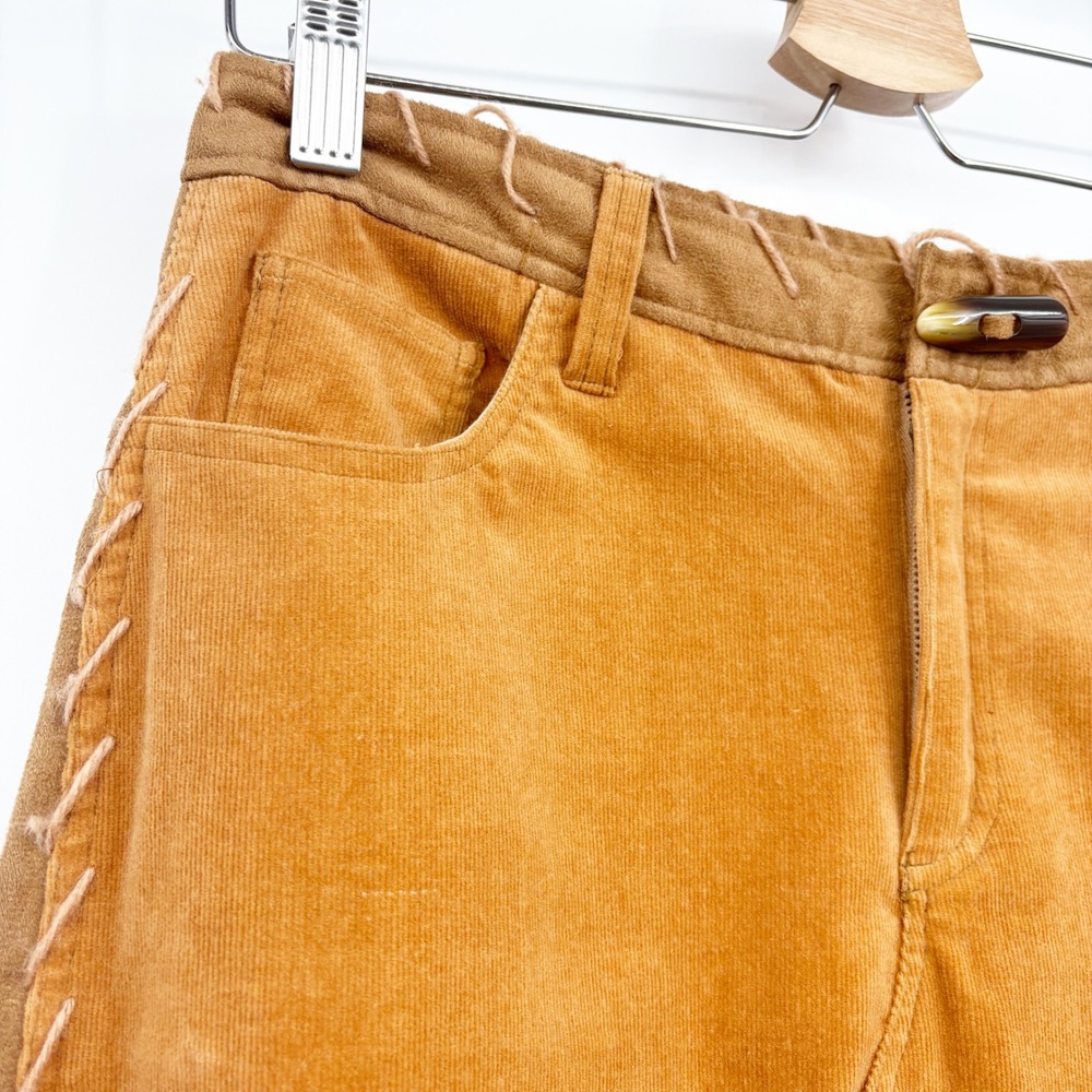 SHOMI Australia Womens Boho Western Vintage Suede Fringe Crochet Midi Skirt 10 - Picture 3 of 8